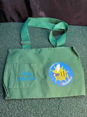 green promotional Heineken canvas shoulder bag